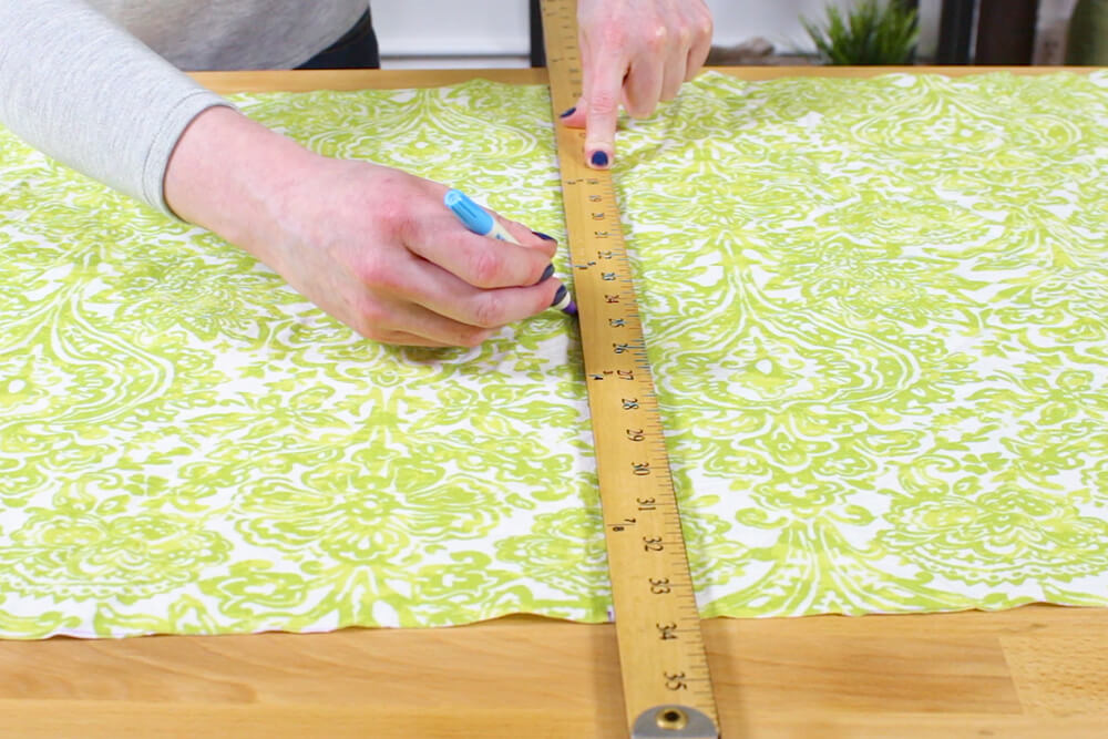 Flanged Pillow Sham - Measure and cut the back in half