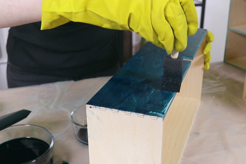 How to Stain Wood with Fabric Dye! 