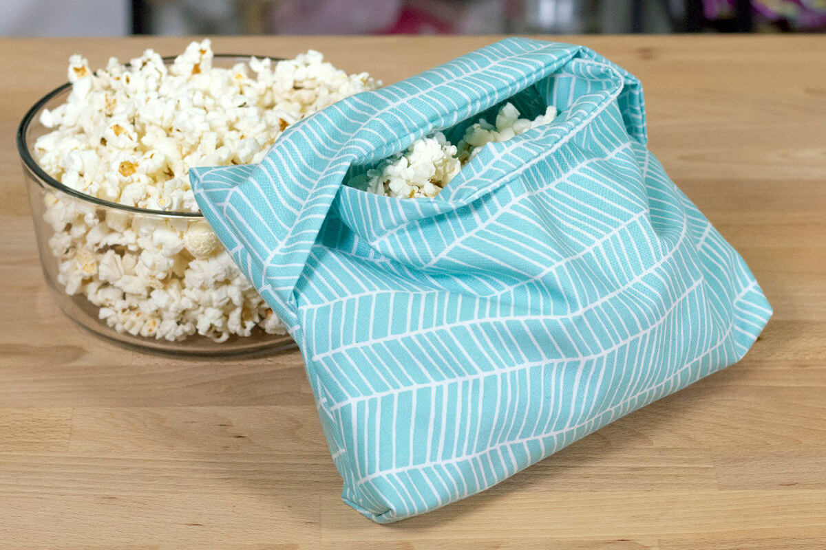 Reusable popcorn bag