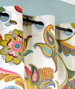 How to Make No Sew Grommet Curtains