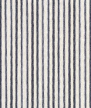 Blue and Red Stripe Ticking Fabric