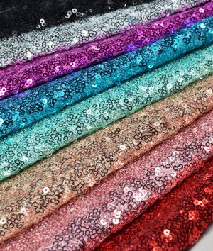 Red Lace Sequins Fabric, Sequin Fabric, Spangle Fabric, सीक्वेंस फैब्रिक -  TradeUNO ( A Unit of Game Changers Texfab Private Limited ), Gurugram