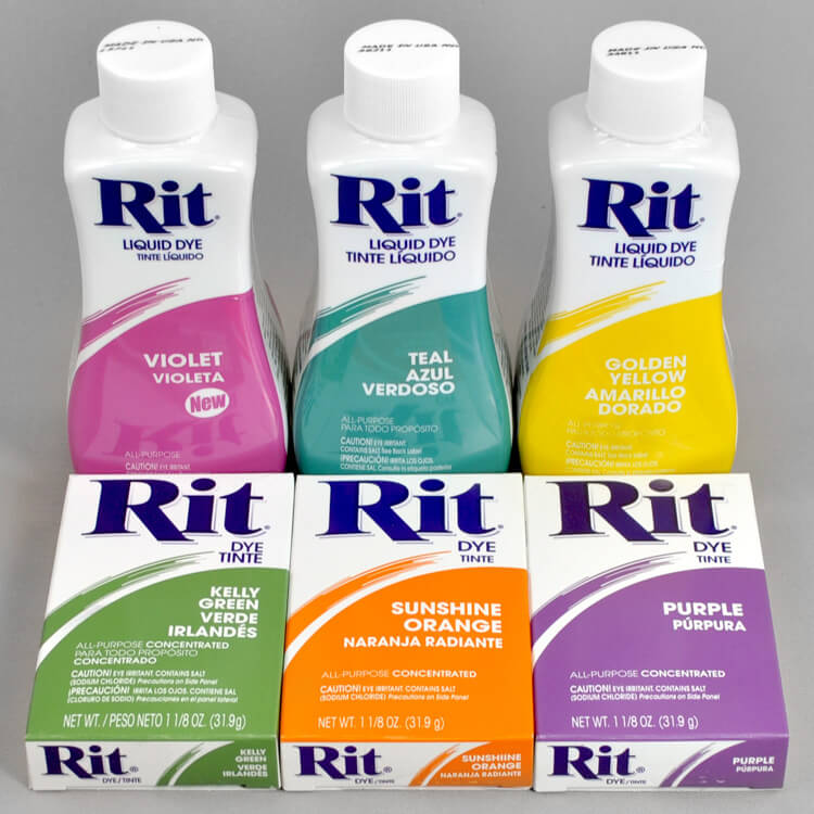 Synthetic Rit Liquid Fabric Dye – Multiple Colored Dye – Polyester