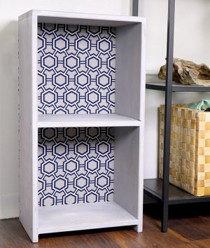 How to Make a Fabric Backed Wooden Shelf