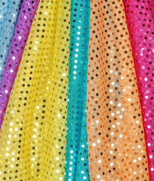 AK Trading Ben Textiles Glitz Sequin & Mesh Red Fabric by The Yard