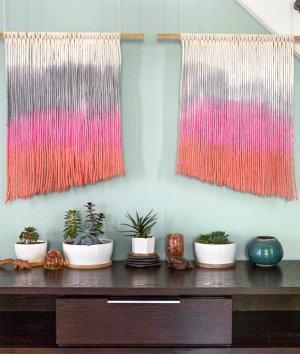 How to Make a Dip Dyed Tapestry